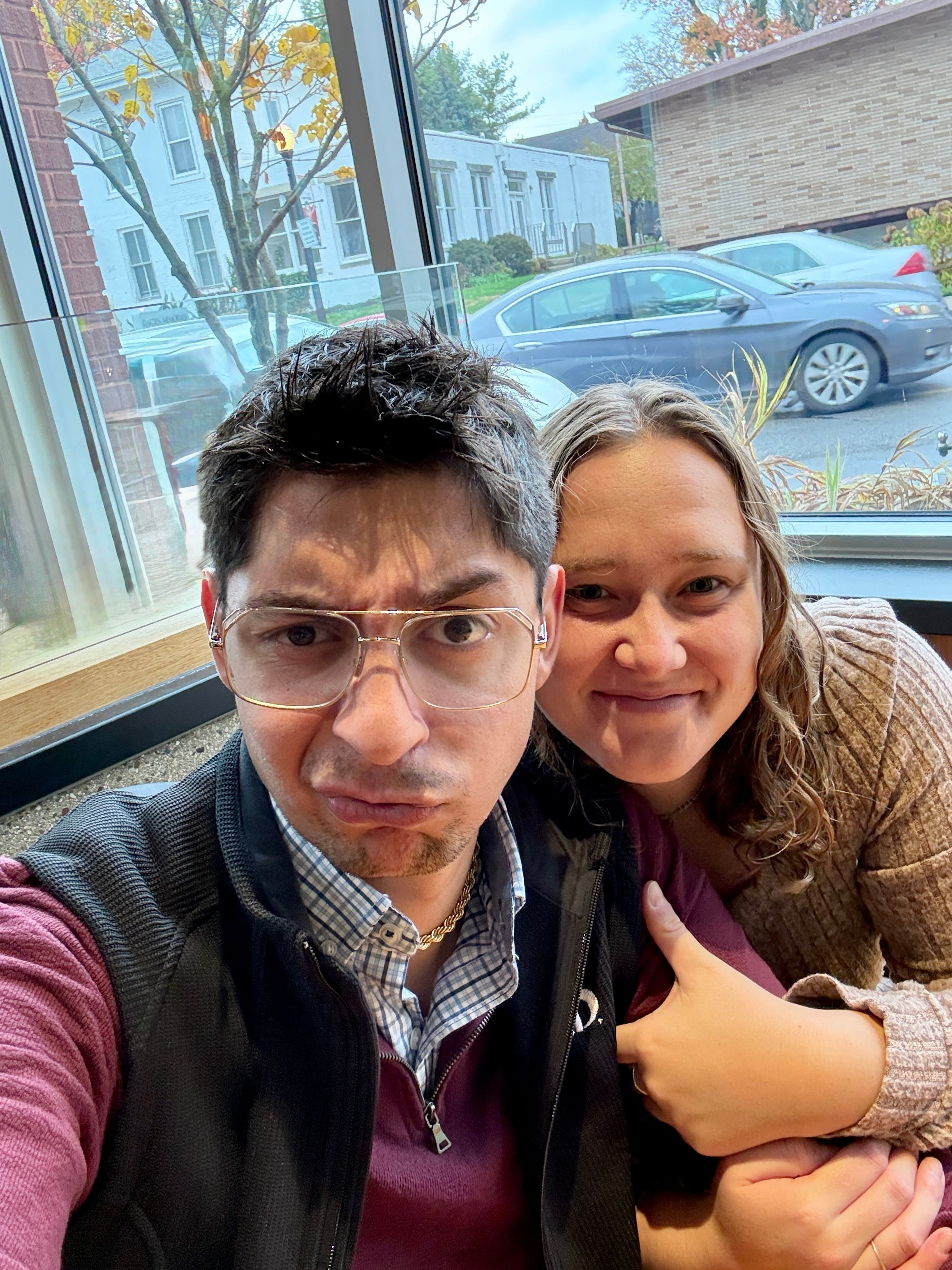 couple taking a photo together 